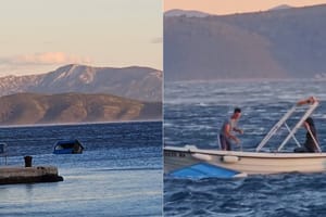 Bura u more odnijela mobilni toalet - Čupali ga mladići s pasarom