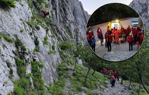 HGSS Zadar spašavao stranog turista u Paklenici