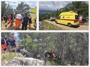 Turisti quadom sletili s makadama kod Makarske - Spašavao ih HGSS!