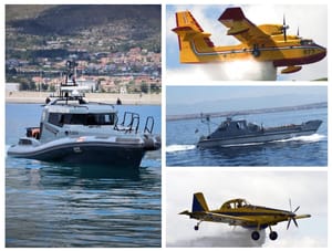 MORH: "Pet protupožarnih aviona, dva broda i dvije gumene brodice HRM-a na požarištima u Dalmaciji"