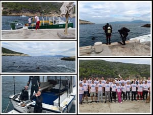 RONIMO ZA ČISTI JADRAN Eko akcija na Biševu okupila ronioce i volontere Crvenog križa