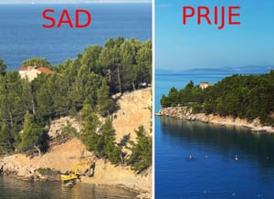 FOTO Pogledajte kako je izgledala netaknuta priroda s plažom prije čupanja obale bagerima kod Omiša