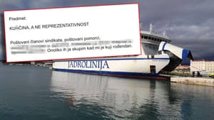 Predsjednik strukovnog sindikata pomoraca Jadrolinije u osebujnom priopćenju: "Ku*čina, a ne reprezentativnost"
