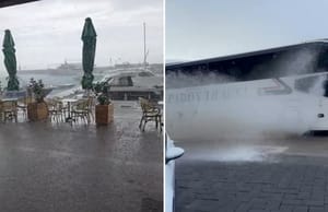 Jaka kiša i olujno nevrijeme  pogodili Makarsku i Podgoru