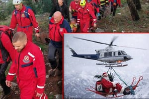 HGSS na Badnjak ponovno dokazao svoju vrijednost! Spašen stariji muškarac na Marjanu, a "spašen" je i Djed Božićnjak!