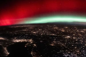 Aurora borealis nad Jadranom snimljena iz svemira