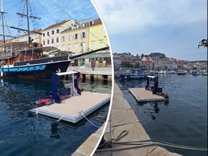 EKOLOŠKI PIONIRI Lučka uprava Mali Lošinj postavila ponton s filterima za pročišćivače ulja i zauljenih voda!
