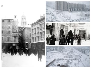 VIDEO Snježni udar bez presedana paralizirao Split 1979. godine - Pogledajte kako su se ili kako se nisu snašli Splićani