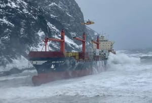 Kontejnerski brod nasukan usred leda već više od godinu dana