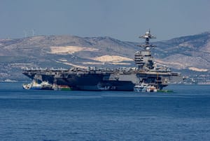 Američki nosač zrakoplova USS Gerald R. Ford uplovio u splitski akvatorij