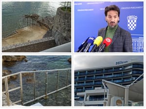 Miletić o prepreci na pomorskom dobru koju su postavili ispred riječkog Hiltona: "Ako je ne uklone do ljeta, ja ću!"