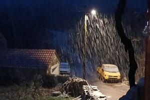 U Konavlima sinoć pao snijeg