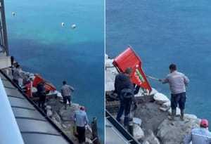 VIDEO Vikend radovi: "Ispred hotela u Šolti se upravo betonira obala" - Gazdarica se ne javlja na telefon, izvođač izignorirao prijave i zabranu radova!