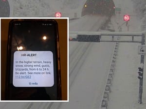 Zbog snijega kamioni ne mogu prema moru - Građanima poslano upozorenje!