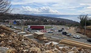 Do tunela Učka zatvara se dio ceste - Radovi na čvoru Matulji