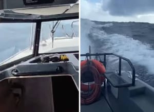 VIDEO Obalna straža po olujnom jugu hitno prevezla teško ozlijeđenog muškarca s otoka Visa do Splita