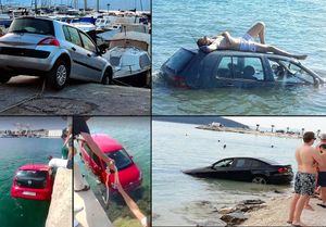 NEOBIČAN TREND: Sve više automobila u moru diljem Jadrana!