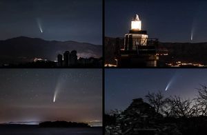 VIDEO Nevjerojatan timelapse kometa Neowise iznad otoka Brača