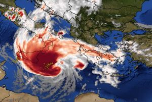 Mediteranski uragan Janus danas napada obale Grčke, građani pozvani na evakuaciju u sigurnija područja