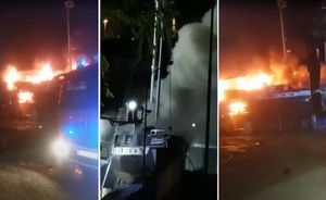 Zapalio se drveni brod u Vranjicu, pa eksplodirala plinska boca