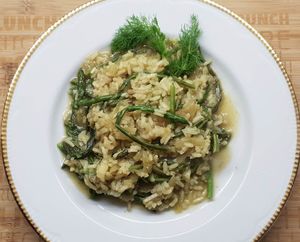 RECEPTI DUBROVAČKOG PRIMORJA Rižot od šparoga i komorača