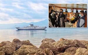 BUTKOVIĆ U POSJETI RABU Provozao se Jadrolinijinom prinovom “Lošinj” na liniji Valbiska – Lopar