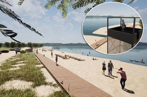 FOTO: DRUKČIJA OD DRUGIH Uređuje se obiteljska plaža, opremljena tornjem za promatranje ptica