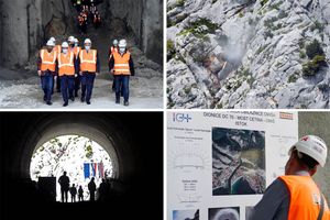 Butković na probijanju tunela omiške obilaznice: “Bit će to udarni projekt, kao što je Pelješki most”