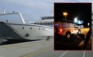 CRES: SPAŠAVANJE ŽENE S OZLJEDOM KRALJEŽNICE Jadrolinija izvanrednom linijom prevozila HGSS-ovce