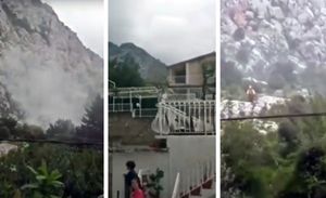 OMIŠ Miniranje brda za cestu i tunel: Kamenja padala po ulici, oštećeni zidovi, krovovi, automobili…