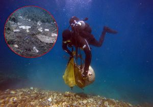 Obala okupana osunčanim otpadom – Očišćeno podmorje uvale Muna na Žirju