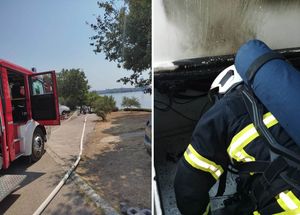 Vatrogasci brzo ugasili požar na brodici u Kaštel Sućurcu