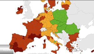 DOBRA VIJEST ZA TURIZAM Hrvatska obala prema ECDC karti i dalje u narančastom