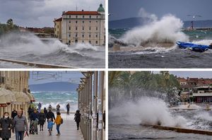 FOTO Lebić ili garbin, najnezgodniji vjetar za velik dio naše obale