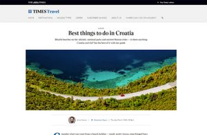 Direktorica HTZ-a u Londonu pronašla Dubrovnik i Hrvatsku u britanskom The Timesu