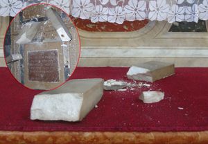 Potres u Dubrovniku oštetio oltar u crkvi