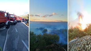 VELIKI POŽAR NA BIOKOVU Jaka bura otežava gašenje
