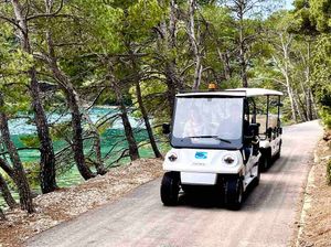 Novi električni vlakići za vožnju oko Velikog jezera na Mljetu