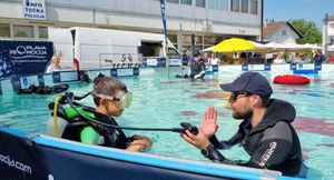 Ronjenje u Popovači u sklopu Sunčane strane Grada