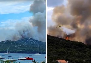 Policija istražuje uzroke požara na otoku Pašmanu