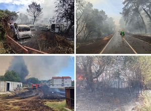 FOTO Pogledajte što je ostalo nakon požara kod Pule