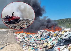 FOTO Gori odlagalište otpada u Polači