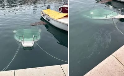 Usred Zadra netko privezao brodicu vukovarskih registracija koja se - potopila, a pojavila se i mrlja!