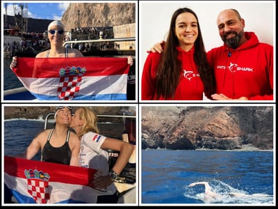 Dina Levačić oplivala "Napoleonovu" Sv. Helenu - Ribafish joj poručio: "Od kojeg si ti ženo svemirskog kevlara sazdana"