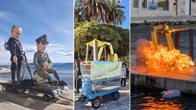 ŠTO SU LJUDIMA STVARNI ŽIVOTNI PROBLEMI? Na Hvaru je spaljen bager koji uništava obalu, a u Kaštelima Tito, Pavelić, Orešković i Tomašević