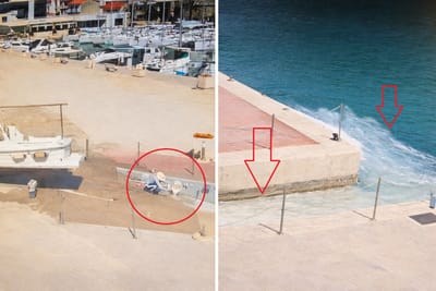 VIDEO Višak boje jednostavno izlio po rivi u Baškoj Vodi, sve završilo u moru