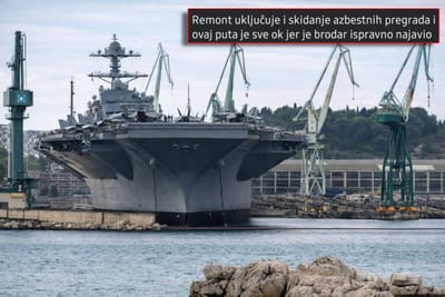 Brodosplit: "Nosač USS Ford kod nas na remontu, skidamo mu azbestne ploče"