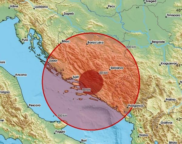 Novi potres u BiH, osjetili ga i u Dalmaciji!