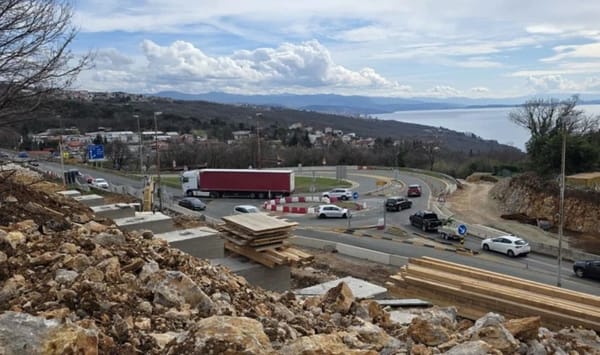 Do tunela Učka zatvara se dio ceste - Radovi na čvoru Matulji