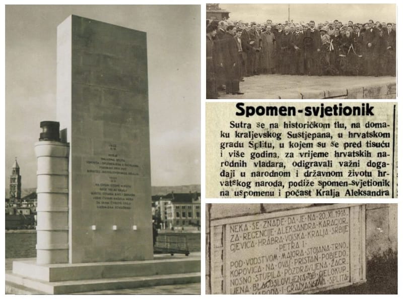 Split koji danas sluša cajke, ali napada srpsku djecu, prije 90 godina je podigao spomen - svjetionik "srpskim osloboditeljima"